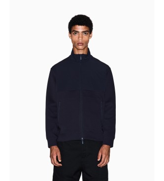 Armani Exchange para hombre. XM001564AF10818UB101 Sudadera Confort marino (XL), Azul, Casual, Algodón