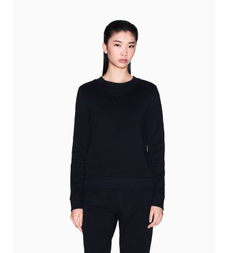 Armani Exchange para mujer. XW000985AF14284UC001 Sudadera Spark negro (L), Casual, Algodón, Manga larga