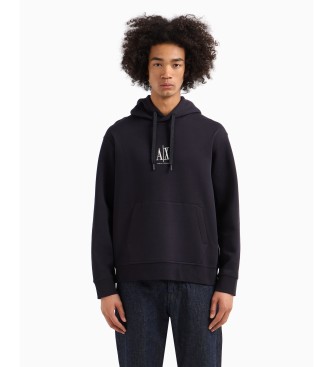 Armani Exchange para hombre. XM000369AF10818UB101 Sudadera Casual marino (S), Algodón