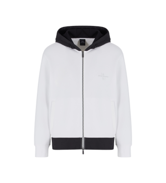 Armani Exchange para hombre. XM000515AF13047M0001 Sudadera Interlock blanco (XS), Casual, Algodón