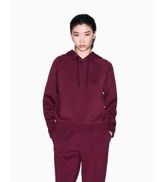 Armani Exchange para mujer. XW000827AF13397UA343 Sudadera Confy granate (M), Casual, Viscosa