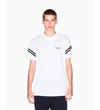 A|X Armani Exchange Hombre Blanco Para Xm001081af12308u0009 Camiseta Ribetes A Contraste (Xxl), Casual, Algodón, Manga Corta
