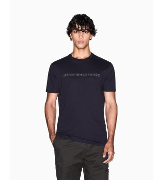Armani Exchange para hombre. XM001458AF10364UB101 Camiseta Básica marino (S), Casual, Algodón, Manga corta