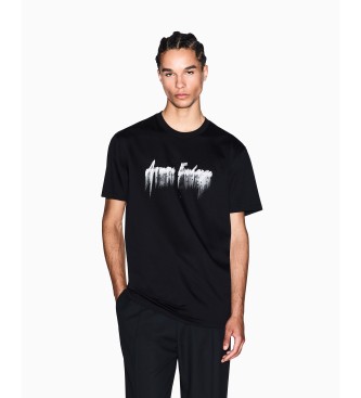 A|X Armani Exchange para hombre. XM001462AF10364UC001 Camiseta Spray negro (XL), Casual, Algodón, Manga corta