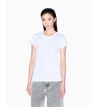 A|X Armani Exchange para mujer. XW001369AF10356U0002 Camiseta Gráfica blanco (S), Casual, Algodón, Manga corta