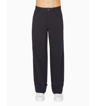 Armani Exchange para hombre. XM000980AF10818UB101 Pantalón Ancho marino (M), Casual, Algodón