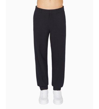 A|X Armani Exchange para hombre. XM001856AF16644UB101 Pantalón chino Trab marino (34), Casual, Lana