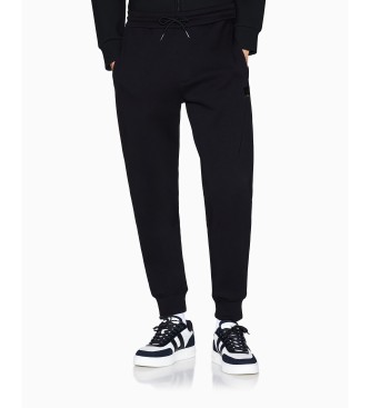 Armani Exchange para hombre. XM001886AF10818MC004 Pantalón Jogger Diagonal negro (XXL), Casual, Algodón
