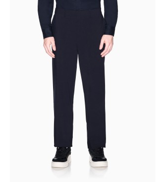 A|X Armani Exchange Hombre Azul, Marino Para Xm002083af22403ub101 Pantalón Recto Marino (32), Casual, Poliéster