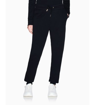 Armani Exchange para mujer. XW000750AF14284UC001 Pantalón jogger Uc negro (L), Casual, Algodón