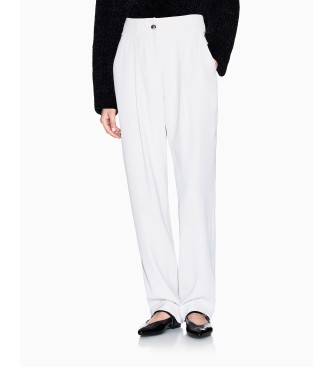 A|X Armani Exchange para mujer. XW001270AF16125U1094 Pantalón Formal beige (S), Casual, Clásico, Poliéster