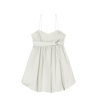 A|X Armani Exchange para mujer. XW001968AF18862U6275 Vestido Diseño beige (4), Casual, Algodón, Sin mangas / Tirantes