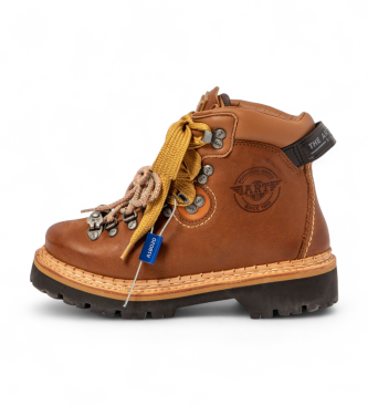 Art unisex. 100301123603_023 Ankelkängor i läder 0030 Air Alpine brun (37), Hud, Karta, Nyckelband, Casual