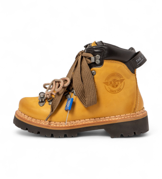 Art unisex. 100301124603_024 Botines de Piel 0030 Air Alpine marrón (41), Plano, Cordones, Casual