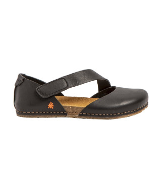 Art para mujer. 103842010003_001 Sandalias de Piel 0384 Creta negro (38), Plano, Velcro, Casual