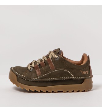 Art unisex. 1059011FE303_0G3 Zapatos de piel 0590 Pleasant Forest (36), Plano, 1 a 3cm, Cordones, Casual, Verde