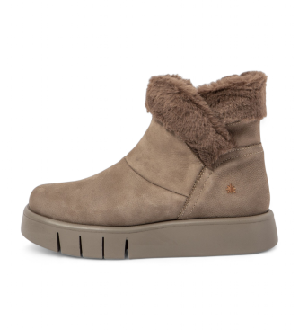 Art para mujer. 113461120003_020 Botines de piel 1346 Málaga beige (41), Plano, Cremallera, Casual