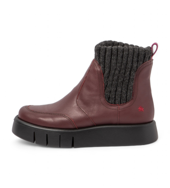 Art para mujer. 1134811PD003_008 Botines de piel 1348 burdeos (42), Plano, 3 a 5cm, Ninguno, Casual