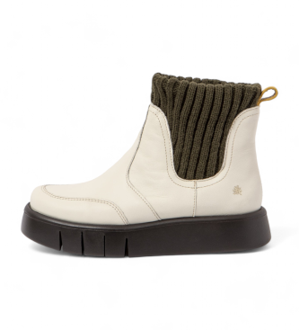 Botines de piel 1348 beige (40), Plano, 3 a 5cm, Ninguno, Casual, Art outlet 2024.