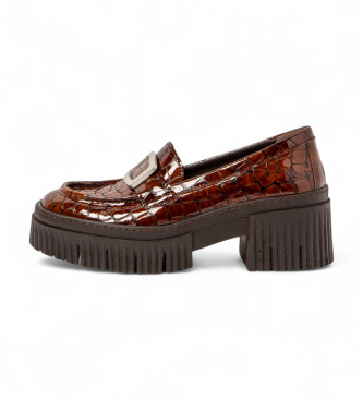 Artvoor vrouwen. 1137212OL003_023 Leren schoenen 1372 York bruin (39), Leer, 3 tot 5 cm, Geen, Casual, Klassiek