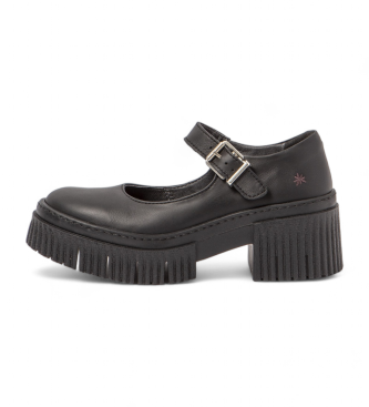 Art para mujer. 113731101003_001 Zapatos de tacón negro (39), Piel, 3 a 5cm, Hebilla, Casual