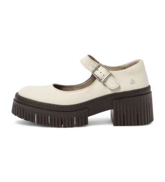 Art para mujer. 1137311ZZ003_020 Zapatos de Piel 1373 York blanco (41), 3 a 5cm, Hebilla, Casual