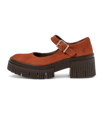 Art para mujer. 1137312MH003_006 Zapatos de piel 1373 York naranja (36), 3 a 5cm, Hebilla, Casual