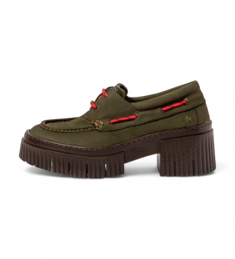 Art para mujer. 113791122003_0G3 Mocasines de Piel 1379 York verde (41), 5 a 8cm, Cordones, Casual