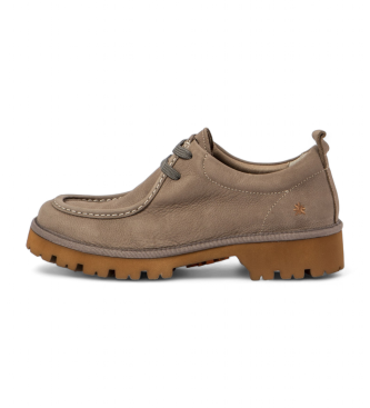 Zapatos de piel 1483 Taupe (41), Plano, Cordones, Casual, Art outlet 2024.