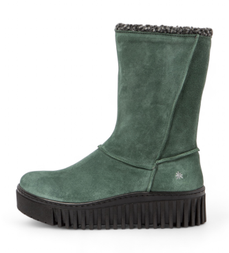 Art para mujer. 1151111UM003_0G3 Botines de piel 1511verde (41), 3 a 5cm, Cremallera, Casual