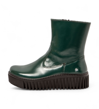 Art para mujer. 1153116WS003_0G3 Botines de Piel 1531 Brighton verde (36), 3 a 5cm, Cremallera, Casual