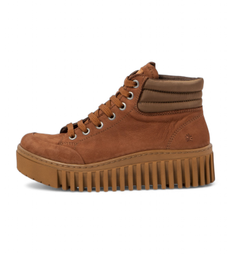 Art para mujer. 115321223003_023 Botines de piel 1532 marrón (40), 3 a 5cm, Cordones, Casual