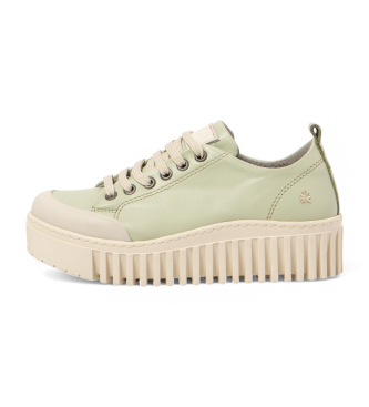 Zapatillas de Piel 1535 Brighton verde (42), 3 a 5cm, Cordones, Casual
