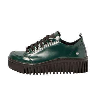 Art para mujer. 1153515WS003_0G3 Zapatillas de Piel 1535 Brighton verde (37), 3 a 5cm, Cordones, Casual