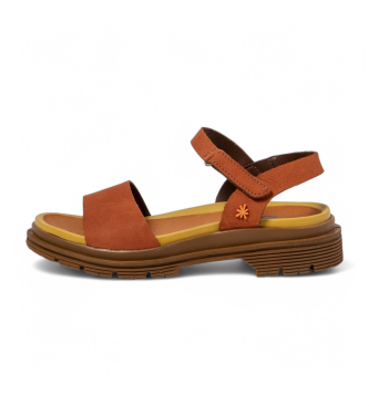 Art para mujer. 1154831MH003_006 Sandalias de piel 1548 Birmingham naranja (39), 3 a 5cm, Velcro, Casual