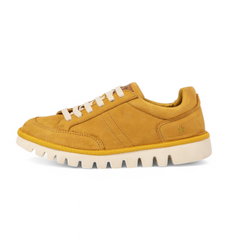 Art unisex. 1159511F5003_024 Zapatillas de piel 1595 Ontario amarillo (45), Plano, Cordones, Casual