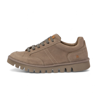 Artunisex. 115951120003_020 Leren sportschoenen 1595 taupe (45), Leer, Plat, Veters, Casual