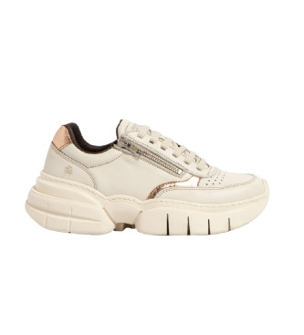 Zapatillas de Piel 1633 Athens beige (40), Plano, 1 a 3cm, Casual, Art outlet 2024.