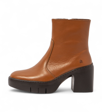 Art para mujer. 1165611CB003_023 Botines de Piel 1656 Sofia marrón (42), 3 a 5cm, Cremallera, Casual