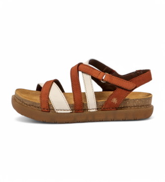Art para mujer. 1171413YZ003_0MU Sandalias de piel 1714 Rhodes multicolor (36), Plano, Velcro, Casual