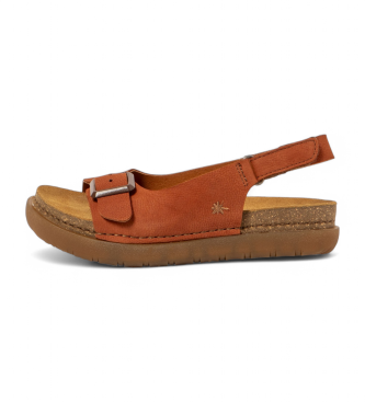 Art para mujer. 1171911MH003_006 Sandalias de piel 1719 Rhodes naranja (37), 3 a 5cm, Velcro, Casual