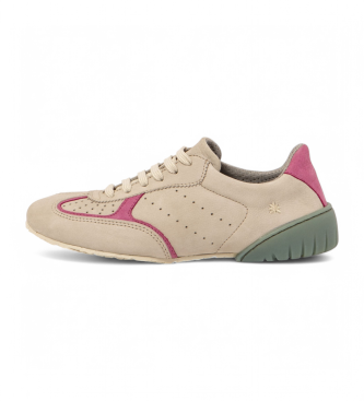 Art unisex. 1174411ZA003_0MU Zapatillas de piel 1744 Nantes beige (40), Plano, Cordones, Casual