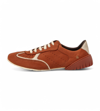Art unisex. 1174411ZG003_0MU Zapatillas de piel 1744 Nantes naranja (39), Plano, Cordones, Casual