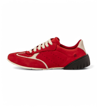 Art unisex. 1174411ZH003_0MU Zapatillas de piel 1744 Nantes rojo (41), Plano, Cordones, Casual