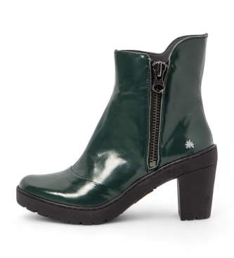 Art für Damen. 1175912WS003_0G3 Lederstiefel 1759 Travel grün (36), 5 bis 8 cm, Reißverschluss, Lässig