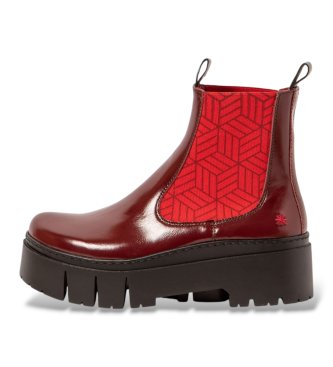 Art Botines de Piel 1766 Leeds rojo