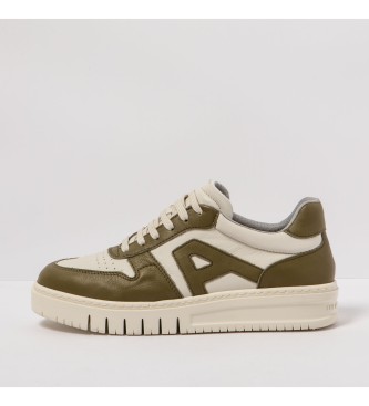 Art Unisex. 1177711V6003_0G3 Sapatilhas Em Pele 1777 Nappa Bronze-Bege (39), Couro, Tecido, Plano, 1 A 3Cm, Casual, Verde-image