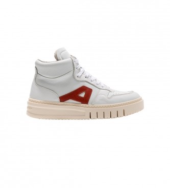 Zapatillas de Piel 1778 Belleville blanco (41), Plano, Cordones, Casual, Art outlet 2024.