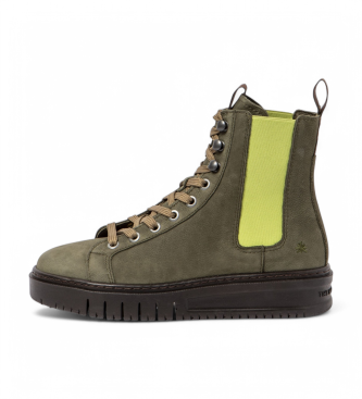 Art unisex. 1177912WQ003_0G3 Botines de Piel 1779 Belleville verde (37), Plano, Cordones, Casual