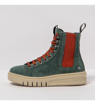 Art unisex. 11779S1BO003_5BO Botines de piel verde (44), Plano, 1 a 3cm, Cordones, Casual
